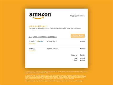 Amazon Receipt Designs Themes Templates And Downloadable Graphic