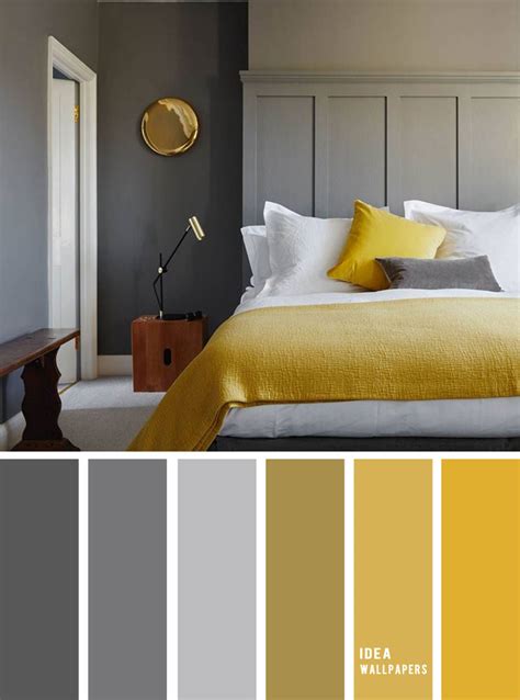 These colours add volume to your bedroom space and are a great pick for small areas. 10 Best Color Schemes for Your Bedroom { Blue Grey + Mustard }