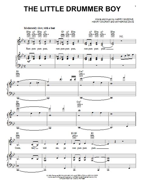 The little drummer boy phillip keveren | digital piano sheet music. The Little Drummer Boy | Sheet Music Direct