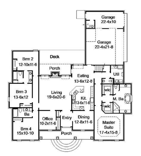 Classical Style House Plan 4 Beds 35 Baths 2919 Sqft Plan 15 380