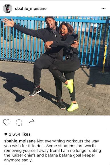 Sbahle Mpisane Announces Her Break Up With Khune Truelove