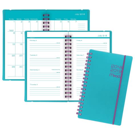 Mead Color Pop Academic Weekly Monthly Pocket Planner With Bungee