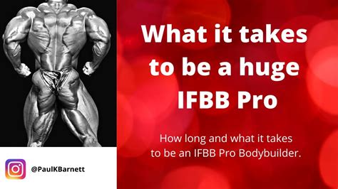 What It Takes To Become A Huge Ifbb Pro Bodybuilder Anabolic
