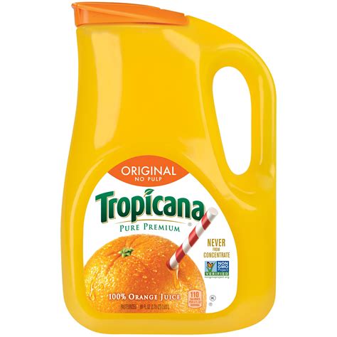 Tropicana Pure Premium Original No Pulp 100 Orange Juice 89 Fl Oz