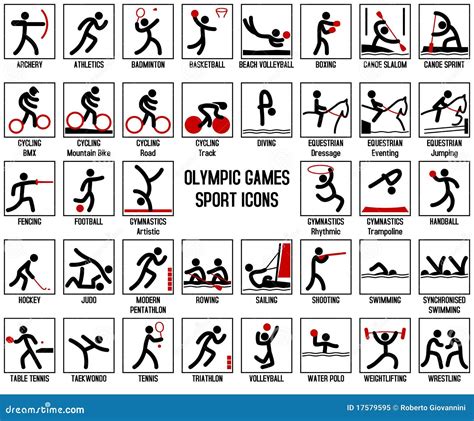 Olympic Games Sport Icons Royalty Free Stock Photo Image 17579595
