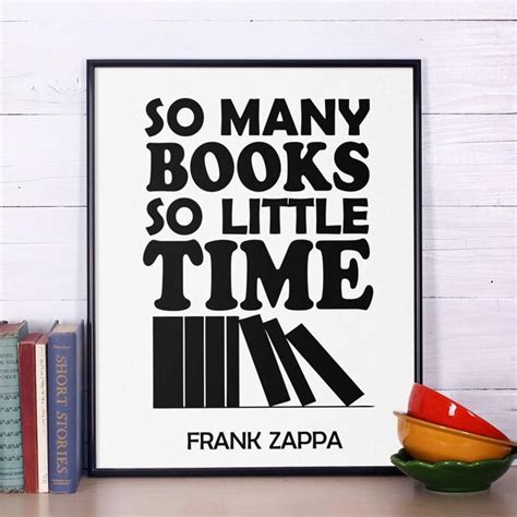 Inspirational Quotes So Many Books So Little Time Library Wall Art