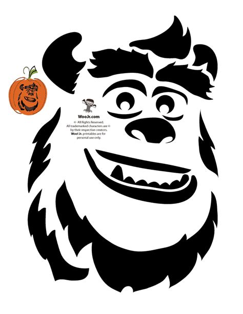 Monsters Inc Printable Pumpkin Stencils Free Printable Blog