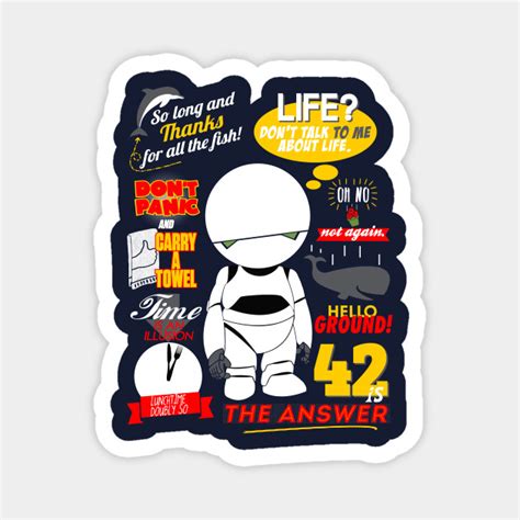 42 The Hitchhikers Guide To The Galaxy Magnet Teepublic