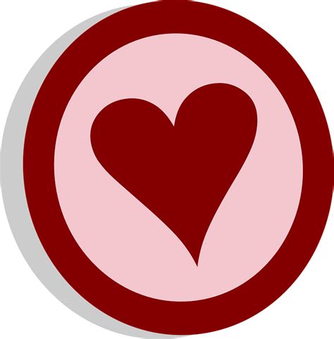 Corazón Círculo El Amor · Gráficos Vectoriales Gratis En Pixabay