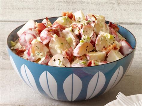Bacon and hard cooked eggs add flavor and color to this delicious german potato salad. Bacon-Ranch Potato Salad Recipe | Food Network Kitchen ...