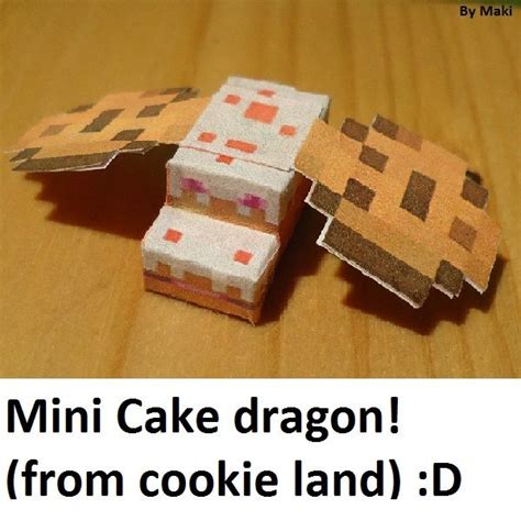 Papercraft Mini Cake Dragon1