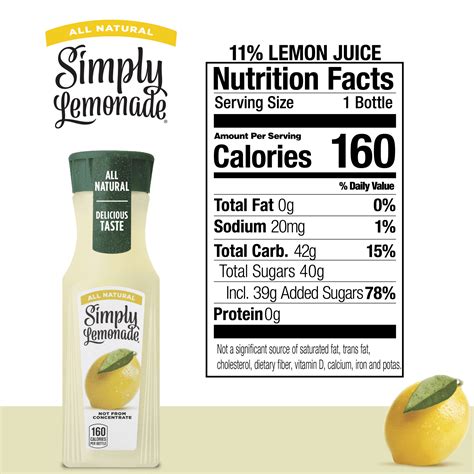 Simply Lemonade Nutrition Facts Blog Dandk