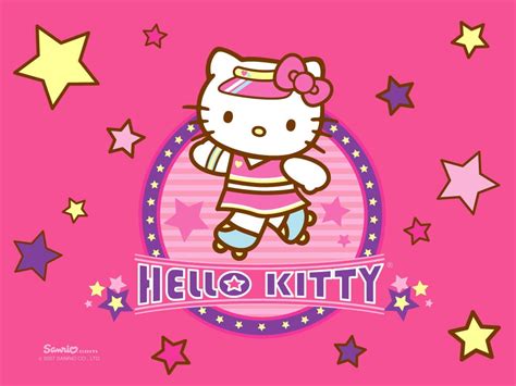 Free Download Hd Wallpaper Hello Kitty Roller Blading Roller Kitty