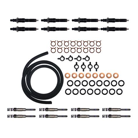 Ford 69 And 73 Idi Injectors Glow Plugs Install Kit 2c3z9ve527erm