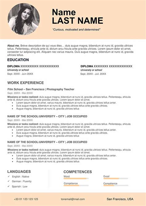 Teacher Resume Sample Free Download Cv Word Format