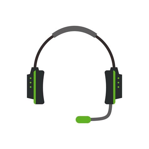 Headset Icon E Sports Gaming Or Online Cybersport Games Cartoon Style