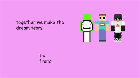 Abbie On Twitter Cheesy Dream Smp Valentines Day Cards I Made Bc I
