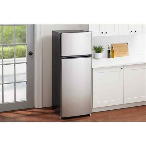 Vissani Cu Ft Top Freezer Refrigerator In Stainless Steel Look Ebay