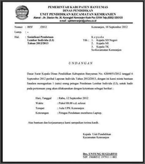 Cara Membuat Undangan Setengah Resmi – Amat