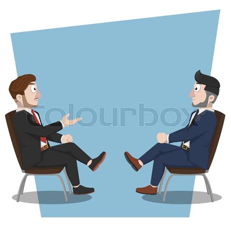 Business Man Discussion Stock Vector Colourbox