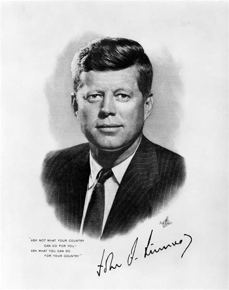 1960s Jfk Official White House Portrait John Fitzgerald Kennedy 35th