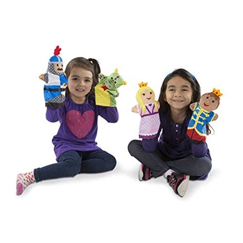 Melissa And Doug Adventure Hand Puppets Set Of 2 4 Puppets In Each