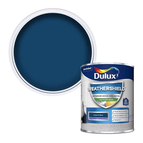 Dulux Weathershield Oxford Blue Gloss Exterior Metal Wood Paint