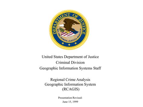 United States Department Of Justice Criminal Division Geographic