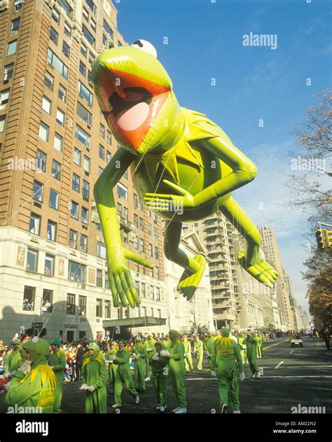 Kermit The Frog Balloon In Macy S Thanksgiving Day Parade New York City