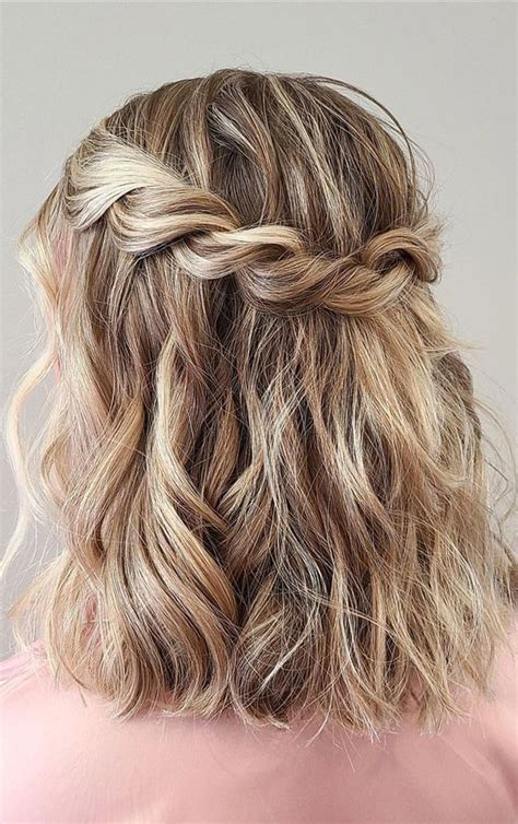 Best Prom Hairstyles For Soft Twisted Half Up Shoulder Length