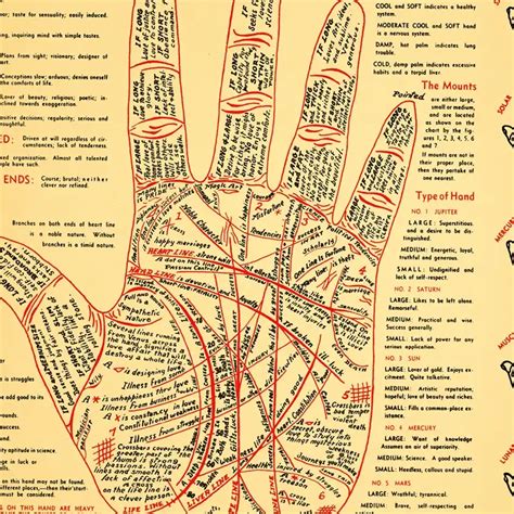 Printable Palm Reading Chart Printable Word Searches