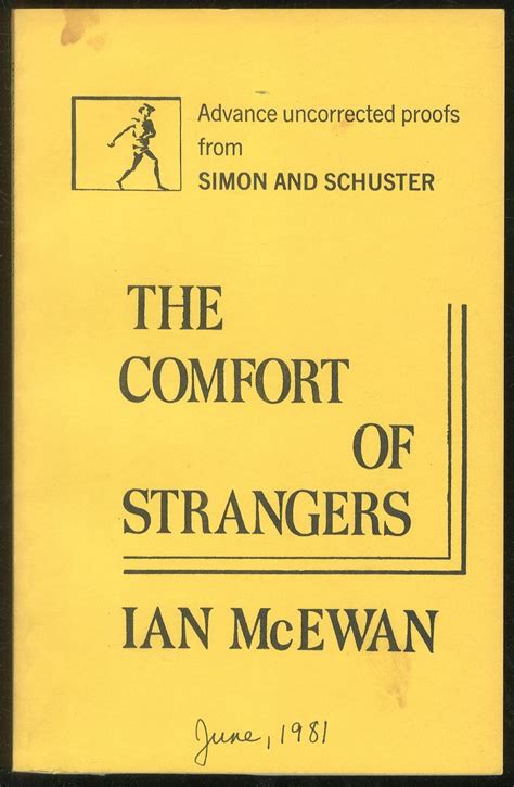 The Comfort Of Strangers By Mcewan Ian Very Good Softcover 1981