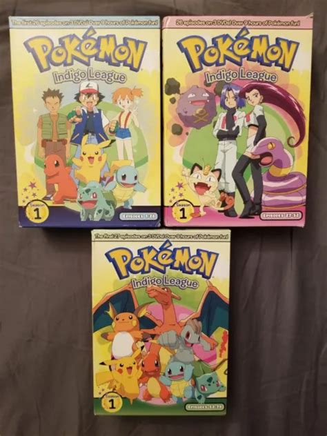 Pokemon Indigo League The Complete Box Set Parts 1 2 And 3 Dvd 2008