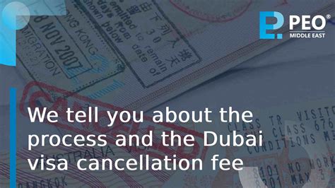 UAE Visa Cancellation 2023 Requirements Steps Cost More Updated