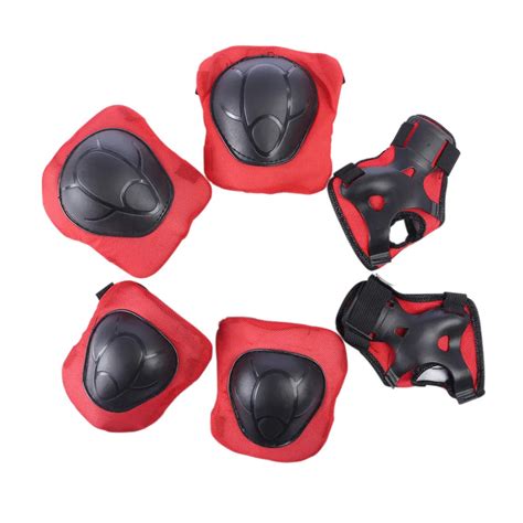 6pcs Elbow Wrist Knee Pads Sport Safety Protective Gear Guard For