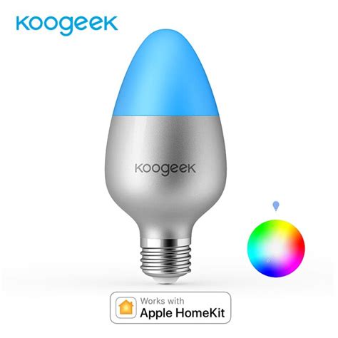 Koogeek 8w Dimmable Wifi Light E26 E27 Smart Led Bulb 16 Million Colors
