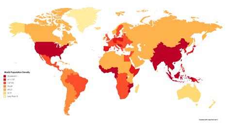 World Population Density Interactive Map