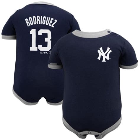 Majestic New York Yankees 13 Alex Rodriguez Navy Blue Infant Player