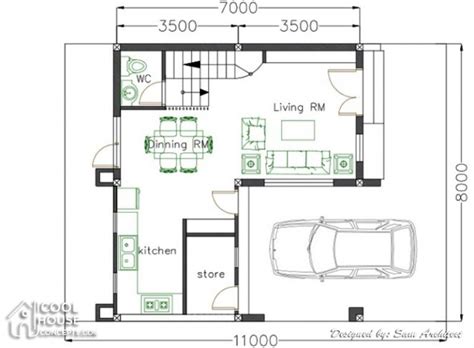 Single Attached Two Storey Concept With Bedrooms Cool House Concepts