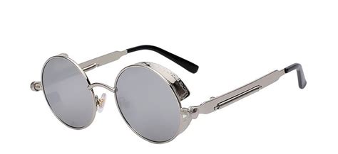 Round Metal Sunglasses Steampunk Men Women Fashion Glasses Brand Designer Retro Vintage Sunglass