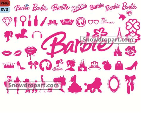 50 Barbie Svg Bundle Barbie Logo Svg Princess Svg Barbie Cut File