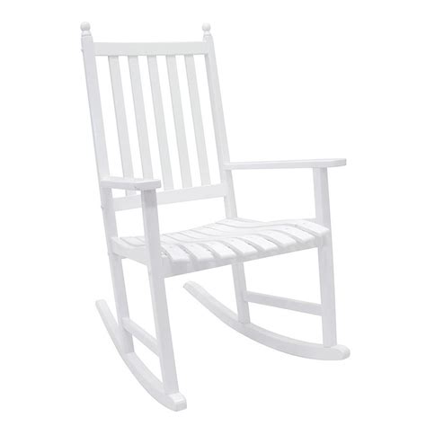 Customize the look and feel of your outdoor glider with. Shop ACHLA Designs White Wood Slat Seat Outdoor Rocking ...