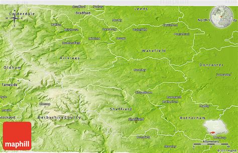 Physical 3d Map Of Barnsley