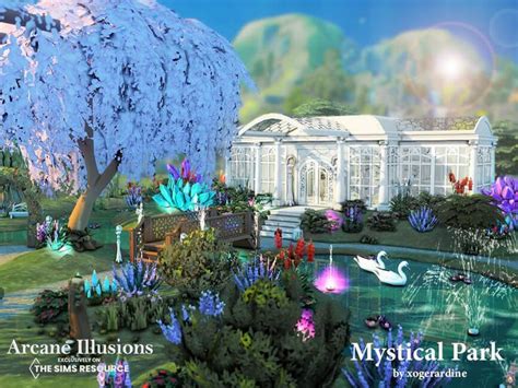 Sims 4 Arcane Illusions Mystical Park The Sims 4 Lots Illusions