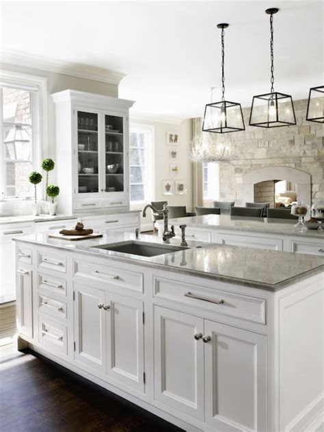 White Kitchen Island With Granite Top Foter