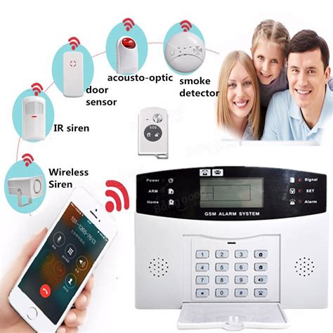Wireless Lcd Gsm Sms Home Security Home Fire Alarm System Auto Dialer