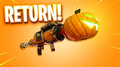 The Fortnite Pumpkin Launcher Return Youtube