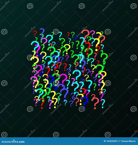 Square Pattern Of Question Marks Stock Illustration Illustration Of