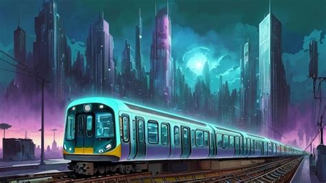 Premium Ai Image Futuristic Subway Transportation In A Futuristic