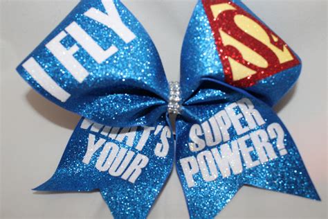 Cheer Bow Ifly Whats Your Superpower By Blingitoncheerbowz Etsy
